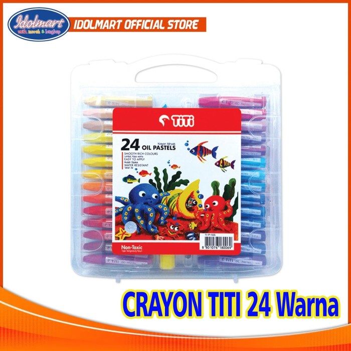 

Jual Crayon Titi Oil Pastels 24 Warna Bergaransi