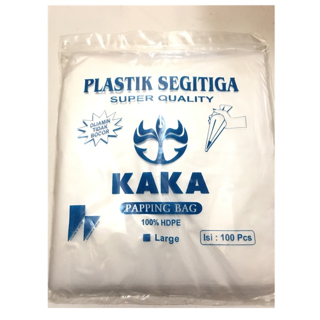 Plastik Segitiga Besar merk Kaka (isi 100 pcs)