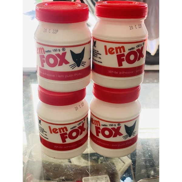 

Lem Fox tutup merah