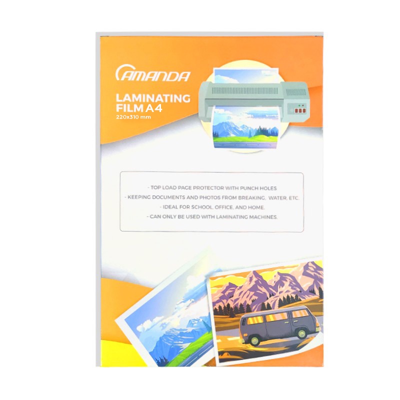 

Plastik Laminating A4 Amanda 100 Micron Size 220 X 310 Mm