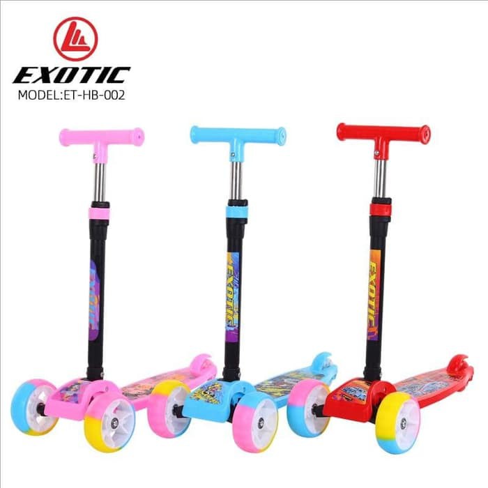 EXOTIC SCOOTER ANAK HB-002 HB-011 HB-012 HB-013// Scooter Anak Roda Tiga