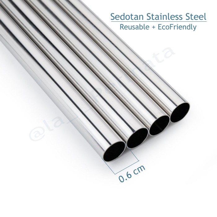 Sedotan Stainless Steel Lurus - LPM Shop