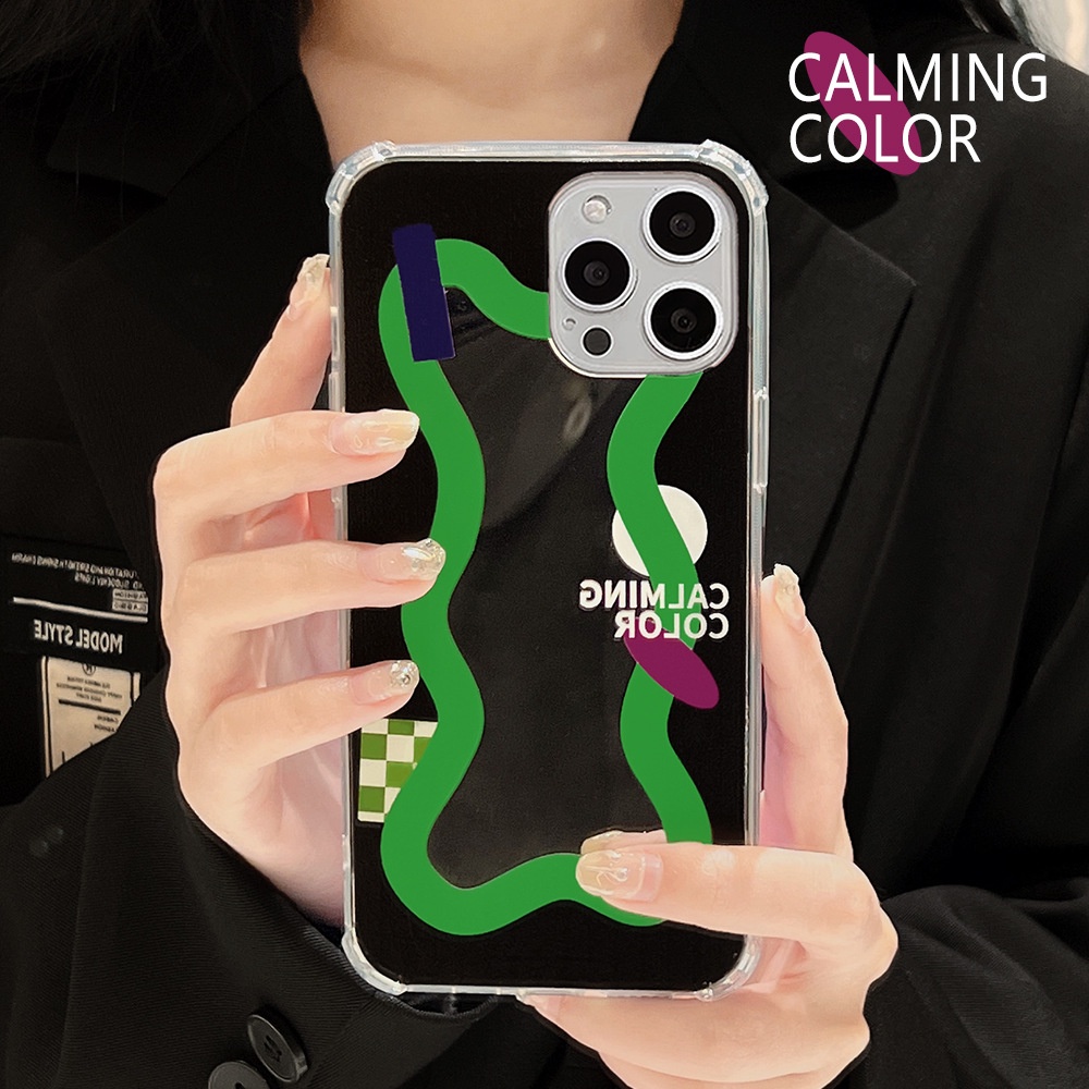 Casing tpu iPhone 13 13pro 13prm 11 7Plus 8Plus Xr XS 13 12pro Max Shockproof Aksen Cermin