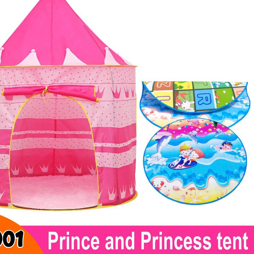 ✬ Tenda Anak Bentuk Castil Tenda Main Anak Kids Portable Tent Tenda Kastil Tenda Mandi Bola Anak ☄