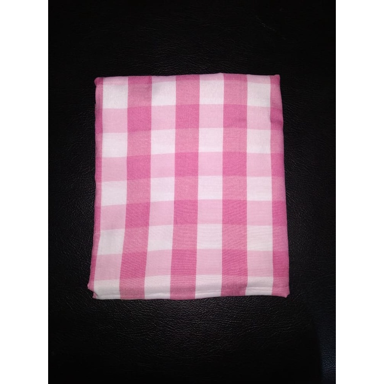 Kain Kotak-kotak Gingham CATUR / 3 cm Lebar 150 cm/1,5 Meter HARGA 1 ROLL  Bahan Katun Polyester Kain Estetik Gaya Korea