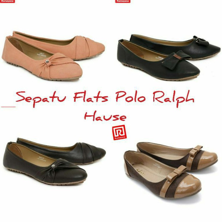 Sepatu Flats Wanita Polo Ralph dan JJ Shoes Brand Ramayana