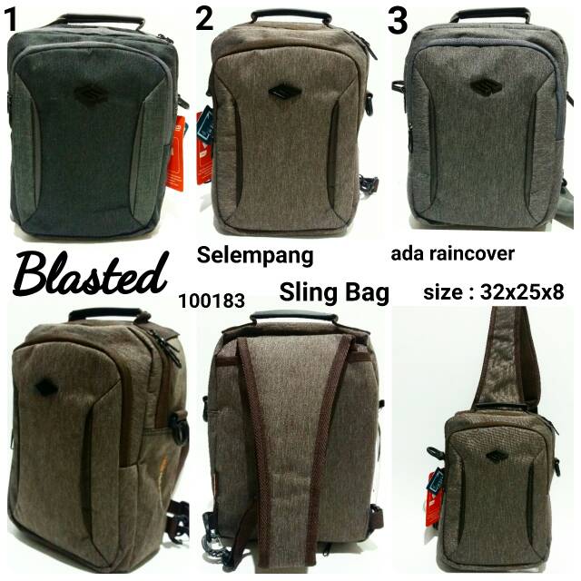 Tas selempang pria blasted 100183 tas punggung awet murah dan terbaru