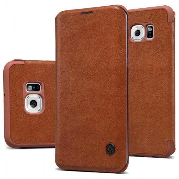 SAMSUNG GALAXY S6 EDGE PLUS NILLKIN QIN LEATHER CASE ORIGINAL