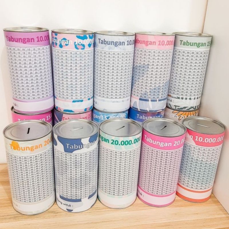 Celengan Target viral Celengan murah celengan target buka tutup 2k