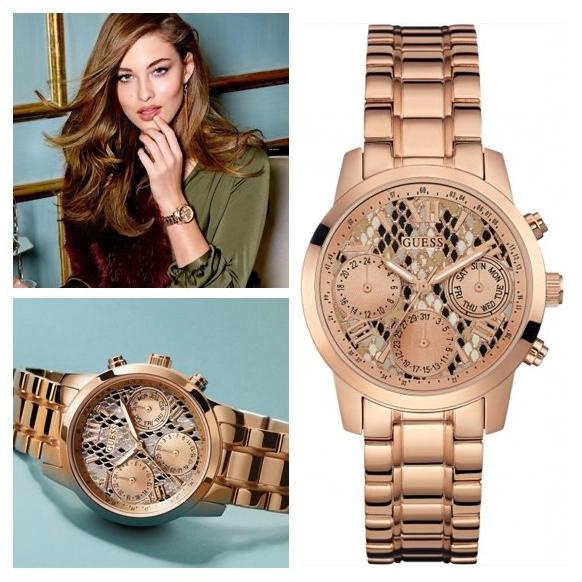 Jam Tangan Wanita Merk Guess W0448L9 Original S.Steel Free Yes Star Seller Termurah