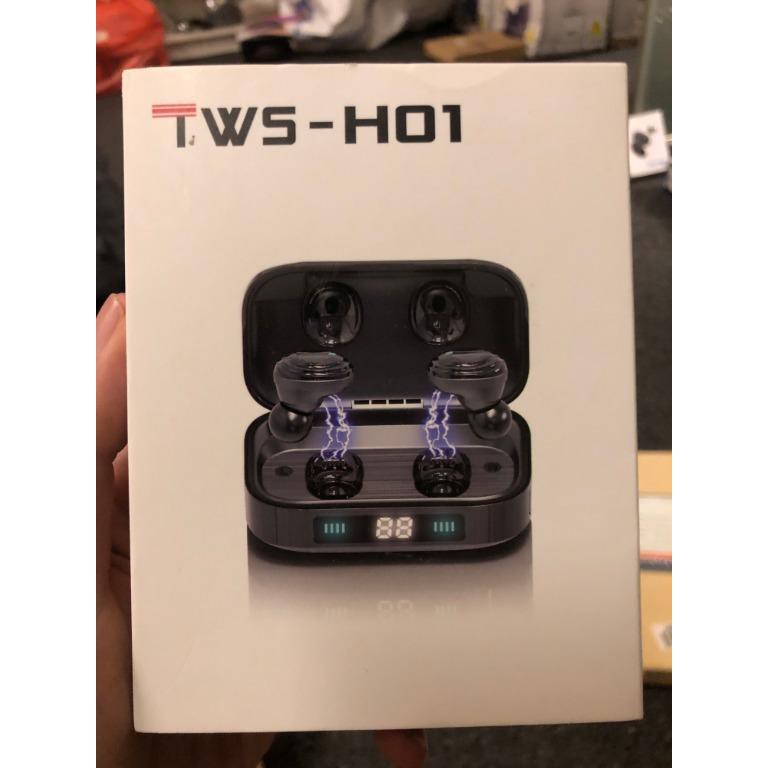 Headset Bluetooth TWS H-01 With Powerbank 2000 mAh