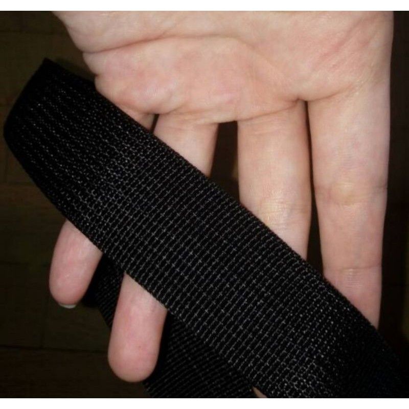 Tali Webbing Tebal 4cm Hitam Roll