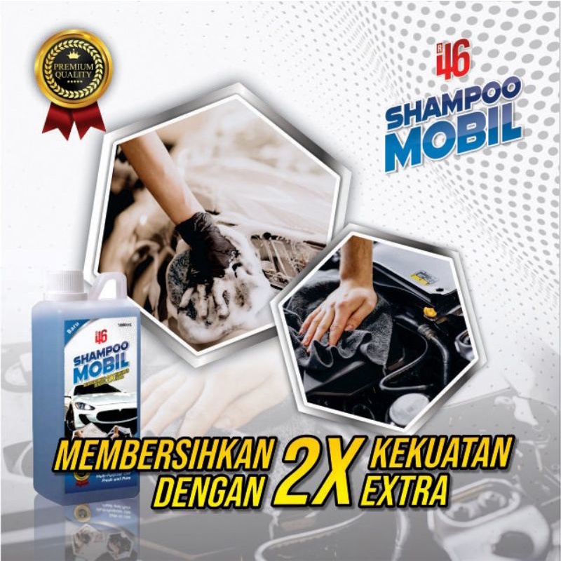 R46 Shampo Mobil dan Motor Snow Wash Ukuran 1 Liter