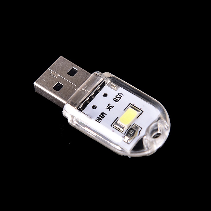 1pc Lampu Malam LED USB Mini Portable Untuk PC / Laptop