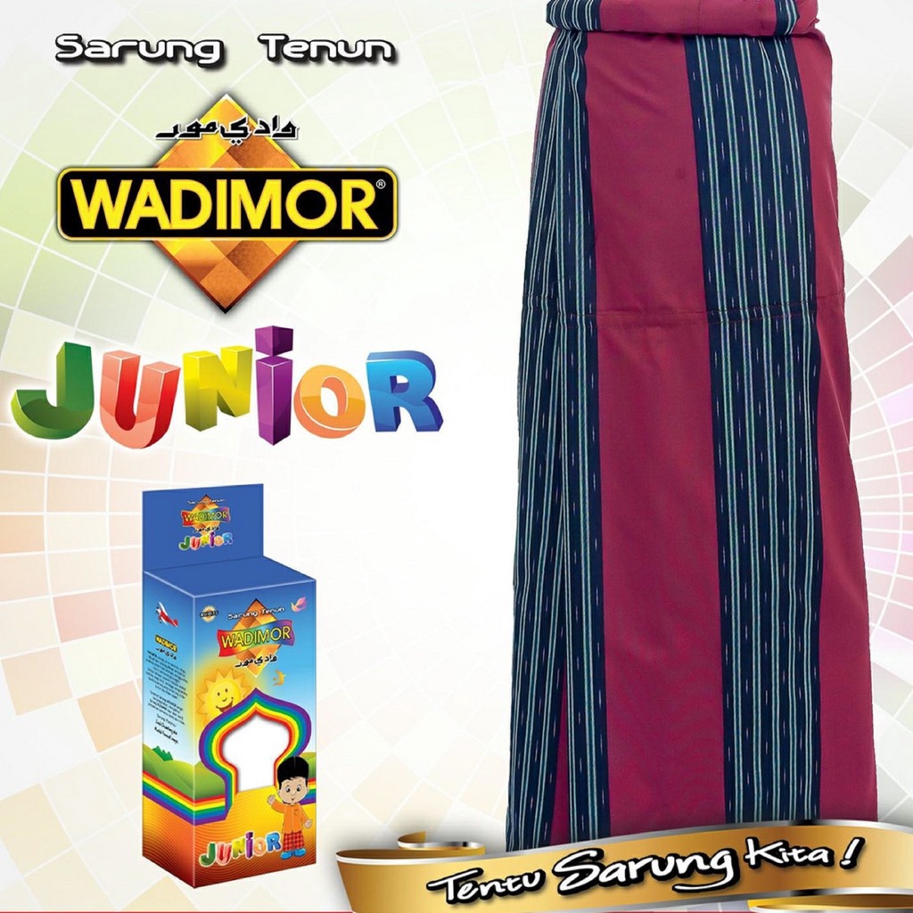 SARUNG ANAK WADIMOR JUNIOR SD SMP KAIN TENUN KIDS KECIL REMAJA LAKI TANGGUNG SANTRI