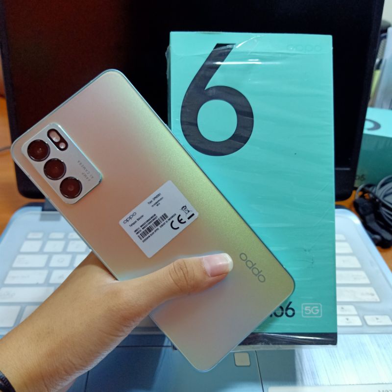 OPPO RENO 6 (5G) 8/128GB SUPER ISTIMEWA MULUS NO MINUS 99% PEMAKAIAN BARU 7 BULAN