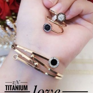 TiTanium set gelang cincin p712