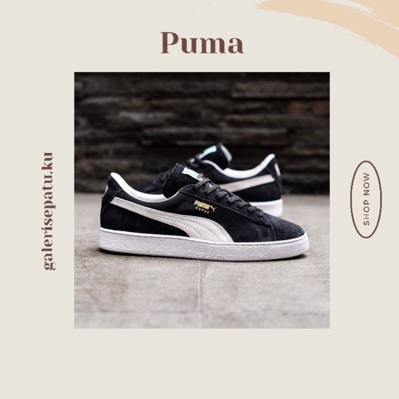 Puma Suede Black White