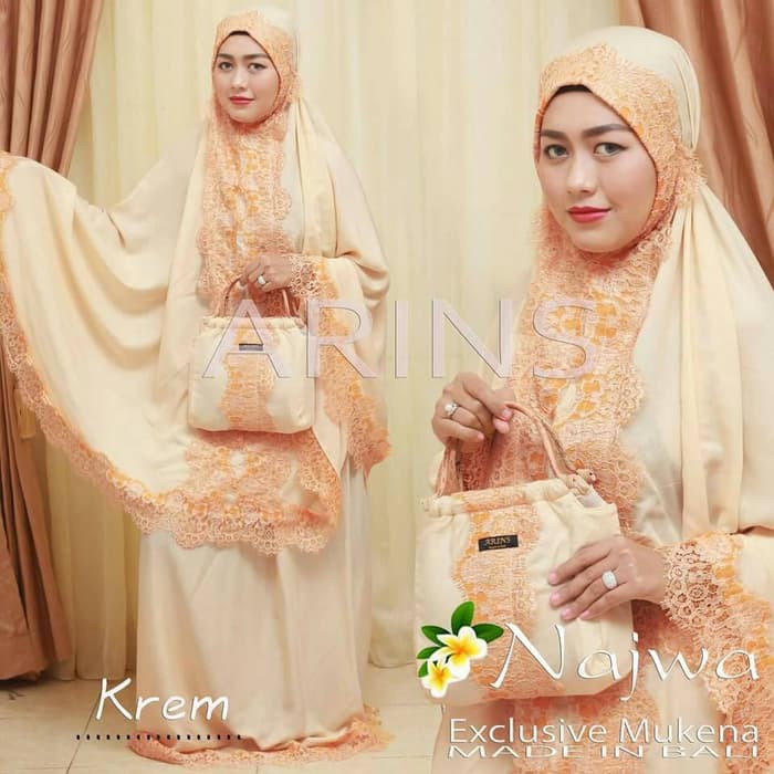Terbaru !!! Azurra Shop Mukena Najwa Original Super Jumbo Mekenah Dewasa Fashion Muslim Murah