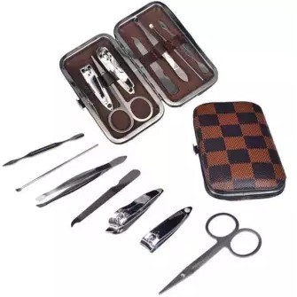 BOX EXCLUSIVE Manicure Pedicure Set 7 in 1 Peralatan Perawatan Gunting Kuku Set