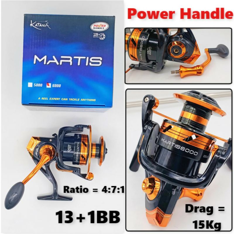Reel Pancing Katana Martis 6000 Power Handle
