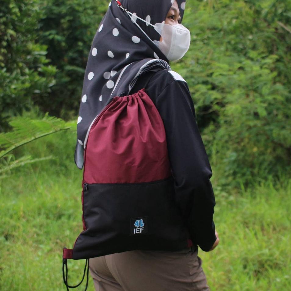 ~ STRING BAG / TAS SERUT / GYMSACK / DRAWSTRING BAG KAIN WATERPROOF OLAHRAGA FUTSAL –SVC.916895