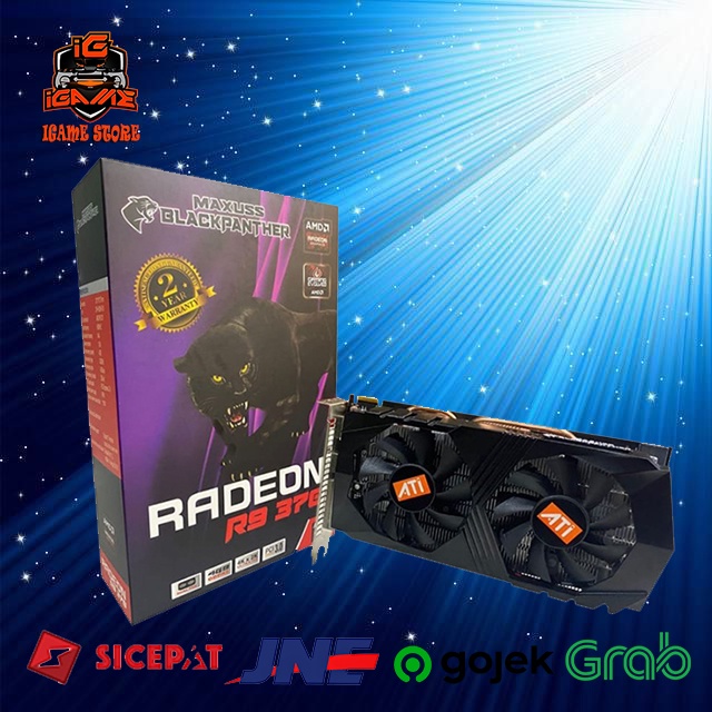 VGA Black Panther Radeon R9 370 4GB DDR5 256Bit bukan RX 570, RX 580 VGA GAMING ORI NAMPOLL