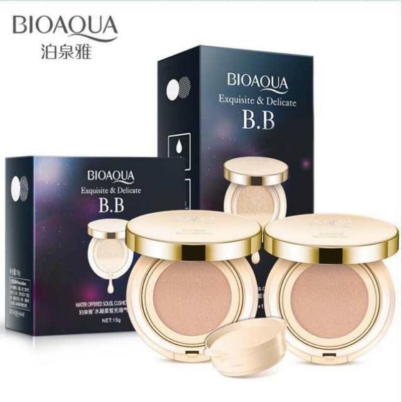 BIOAQUA BB CUSHION 2 IN 1 CREAM GOLD CUSHION + REFILL