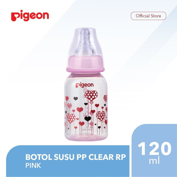 PIGEON BOTTLE PP CLEAR RP 120ML