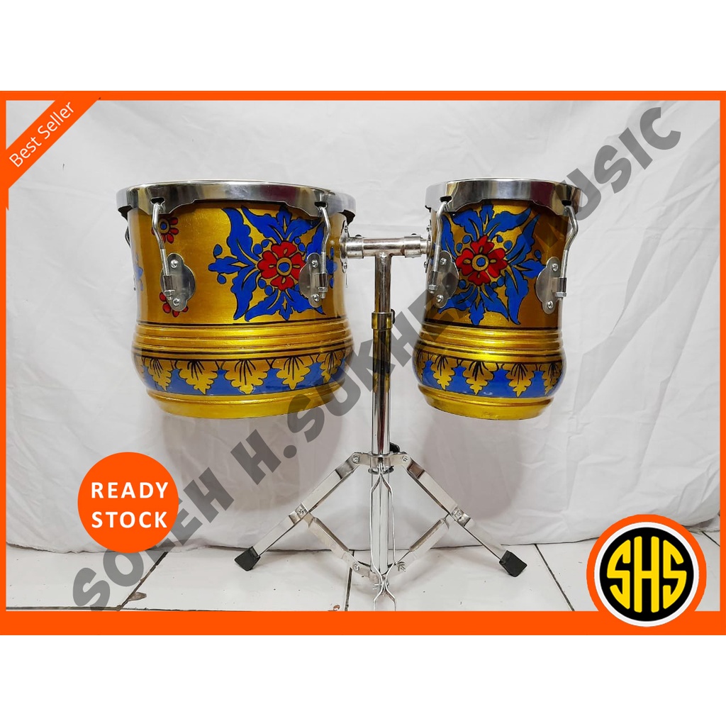 Kendang Kempul Tabla Kulit motif Batik. TERMURAH KUALITAS TERJAMIN