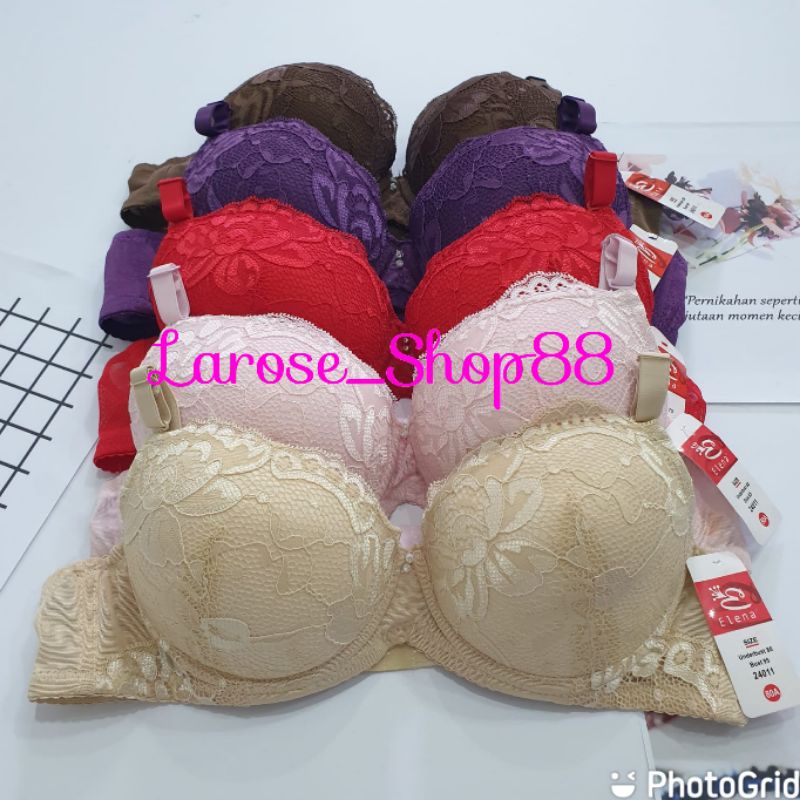 Bra | Bh Elena 24011A / 24411A Push Up | Bh Busa Tebal Pakai Kawat Kait2