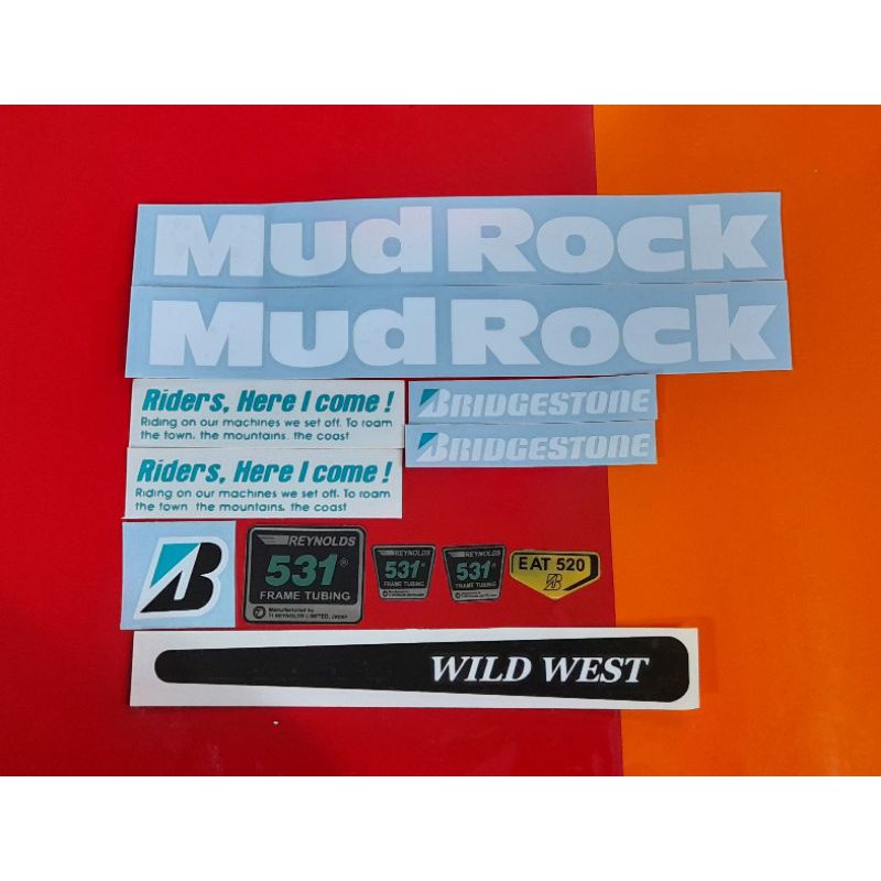 Stiker Sepeda Mudrock bridgestone