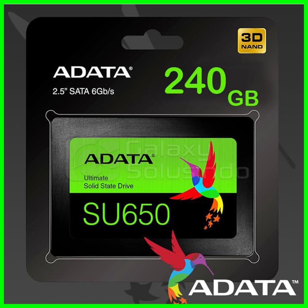 PAKET SSD DAN BRAKET ADATA SU650 240GB Ultimate 2.5 Sata III 3D NAND FLASH