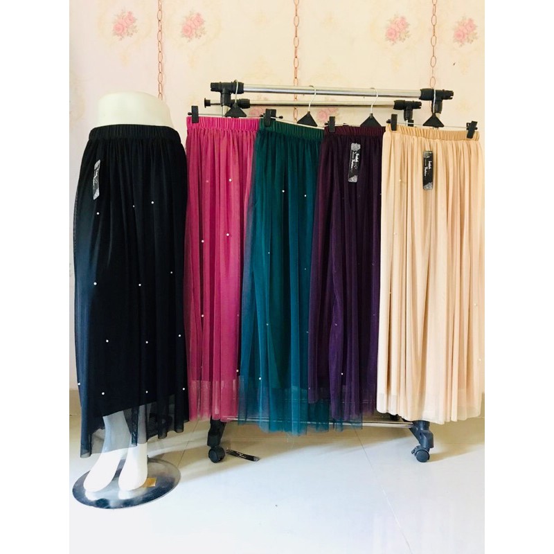 ( BISA COD ) ROK TUTU MUTIARA PREMIUM / TUTU PEARL MAXI SKIRT PREMIUM