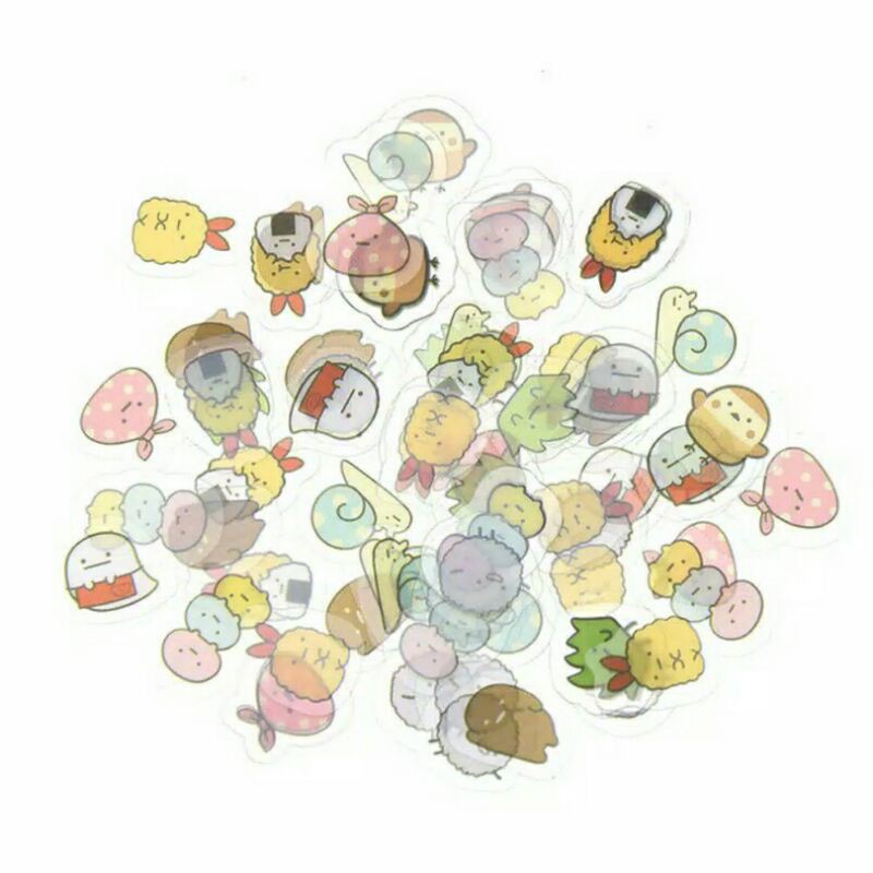 

Bisa COD [Nahaku] 80 Pcs Sticker Kristal Transparan Lucu Aesthetic