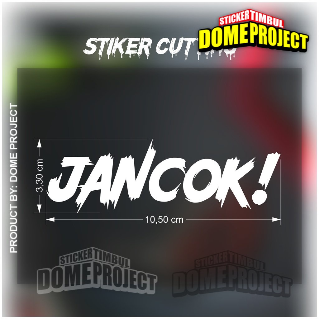 Stiker Jancok Stiker Cutting Motor