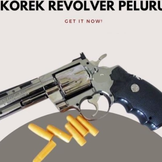 Promo Terpopuler Korek api 357 Pistol Mirip Pistol Asli Ukuran Jumbo Bahan Baja Full Besi Ramai