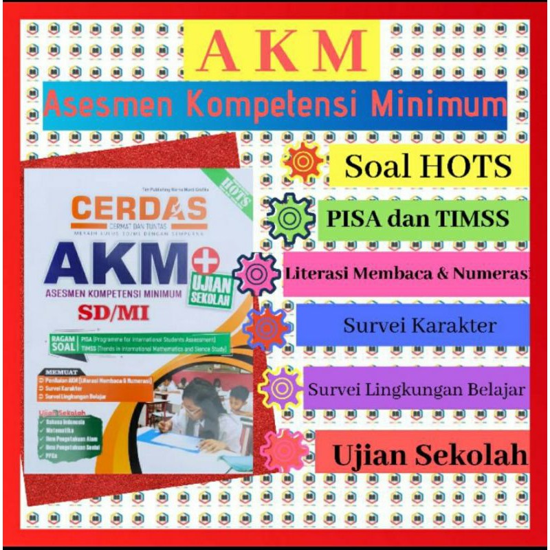 Best Seller AKM + Ujian Sekolah SD / MI 2021 HOTS Plus Kunci Jawaban Arya Duta