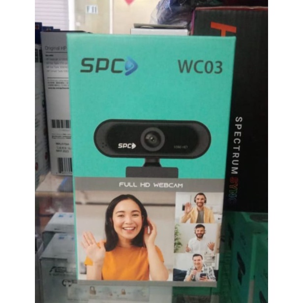 WEBCAM FULL HD SPC WC03 WC02 1080HD / 2MP GARANSI RESMI