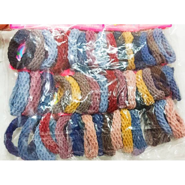 Karet rambut gelombang isi 48 pcs elastis