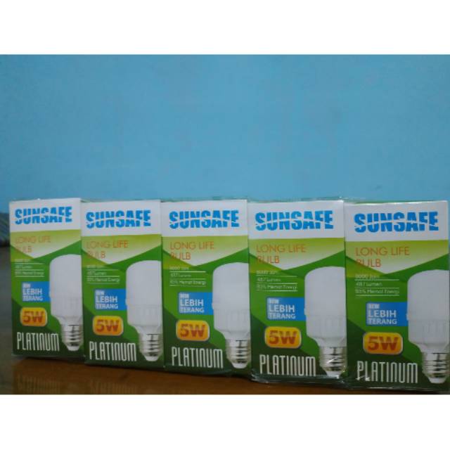 Lampu LED Bulb sunsafe 5watt