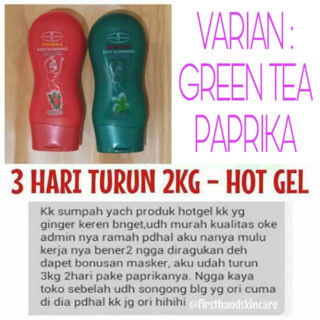 [ORI] AICHUN MERAH VARIAN PAPRIKA SLIMMING GEL PELANGSING CEPAT DAN AMPUH DALAM SEMINGGU BAKAR LEMAK Terbukti Original karena sudah dilengkapi Barcode