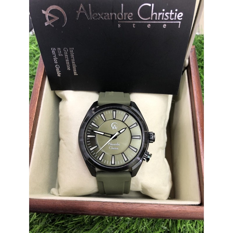 alexandre christie 8630mh bodi hitam karet hijo pria