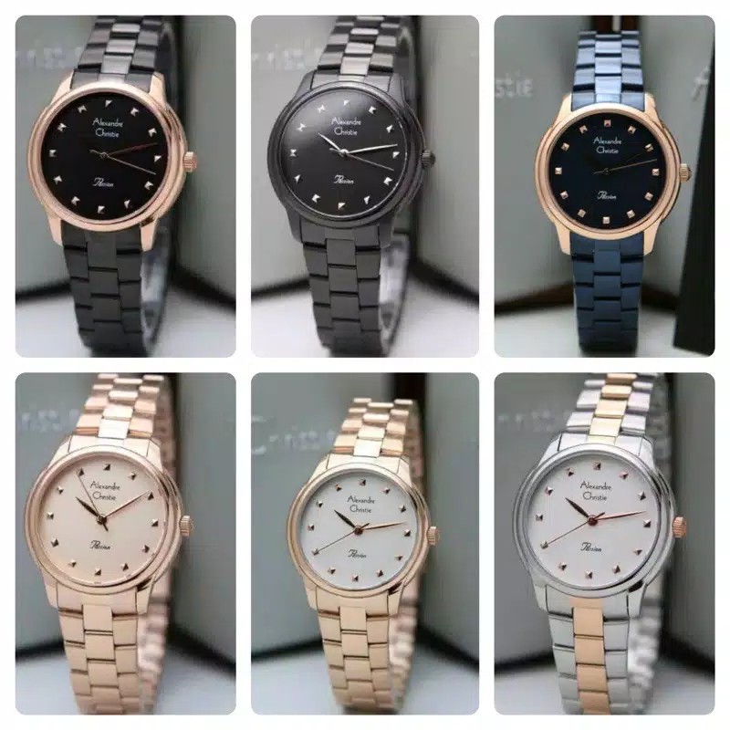 JAM TANGAN WANITA ALEXANDRE CHRISTIE AC 2835 AC2835 ROSE GOLD ORIGINAL
