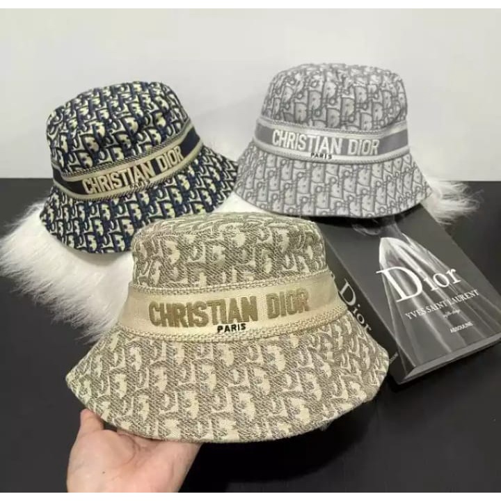 TOPI BUCKET CRISTIAN DI0R PREMIUM/BUCKET HAT WANITA DEWASA DI0r