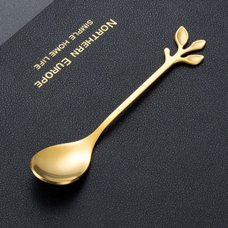 MATAHARIGROSIR - SENDOK GARPU TEH KOPI DESSERT / TEASPOON HANDLE DAUN