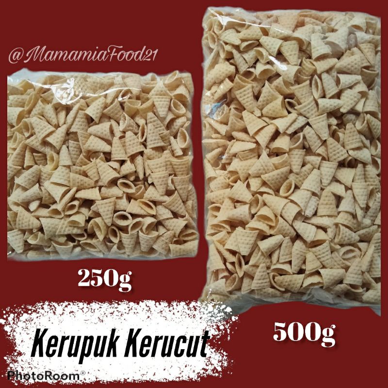 

[500g] Kerupuk Mentah Kerucut | Krecek Cuncum | Taro Kerucut