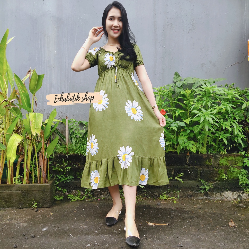 DASTER/DRES CASANDRA POLOS BALI-DAISY ARMY