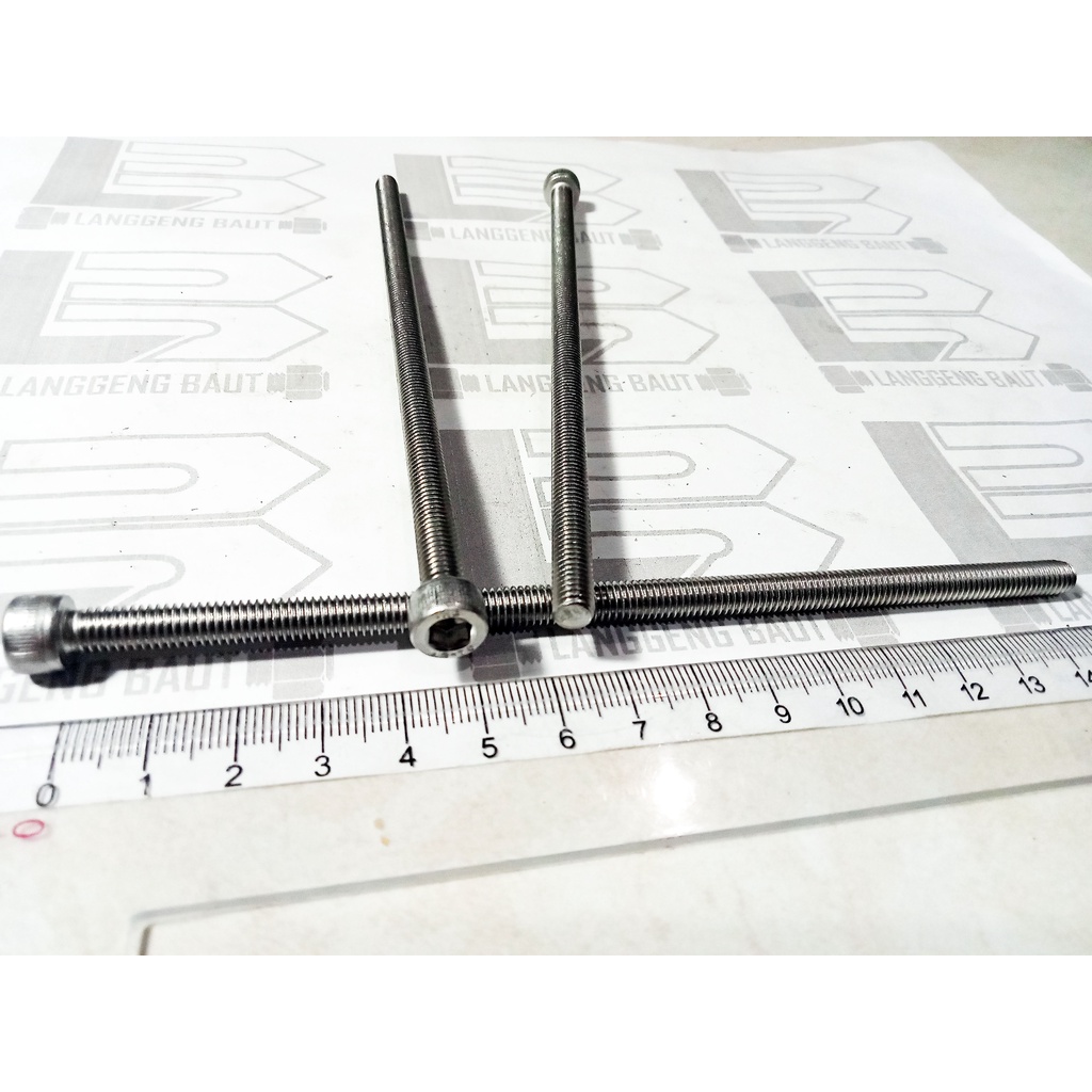 Baut L Stainless M6 X 150 (15cm) Kunci L 5mm THE A2-70 M6x150