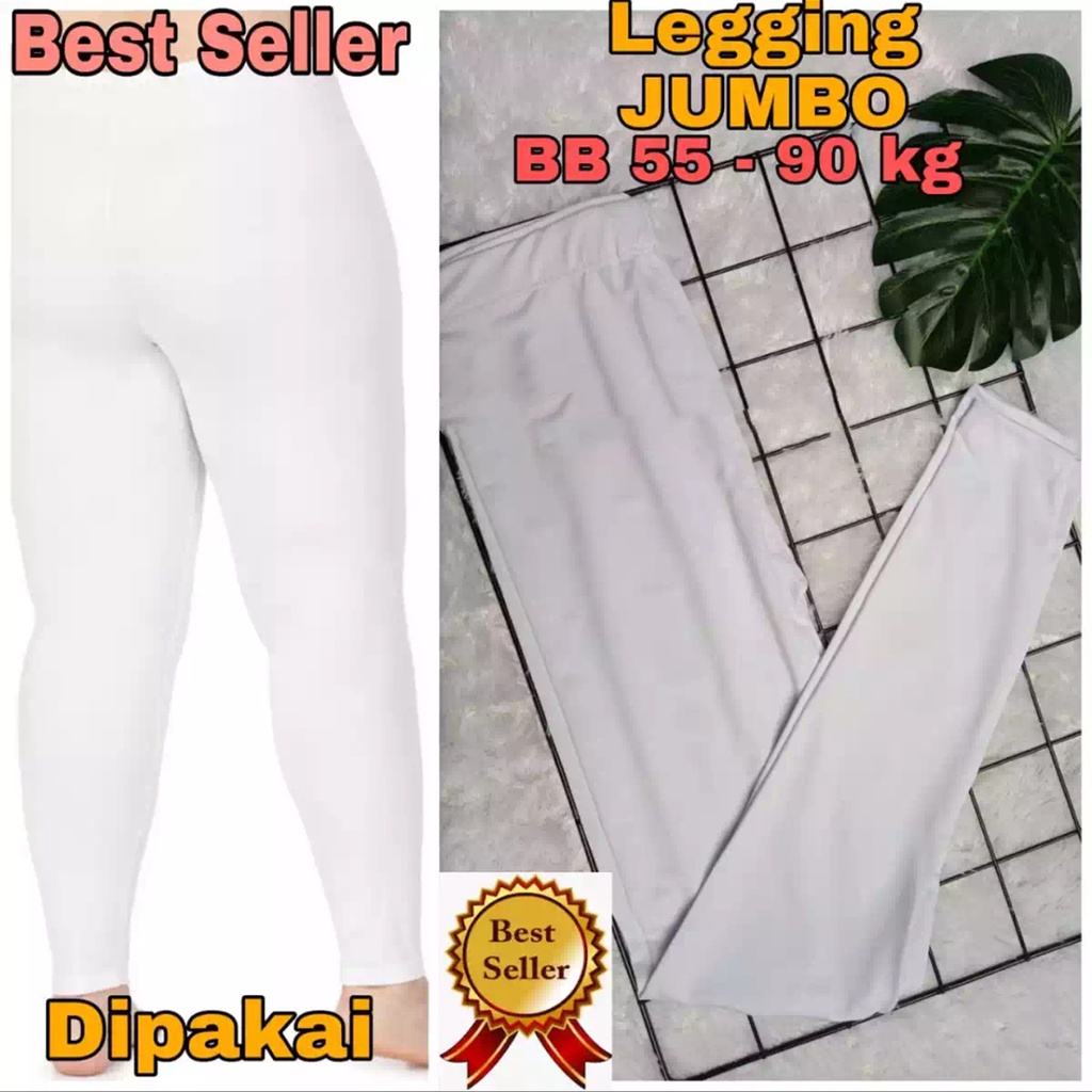 celana putih panjang wanita/ CELANA LEGGING BAHAN SPANDEK/CELANA LEGGING UKURAN L s.d XXXL/celana legging wanita/ Legging Panjang Spandex Premium